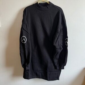 Lazy Oaf Sad Face Sweatshirt Dress NWT